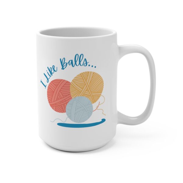 I like balls, 15oz mug - Image 2