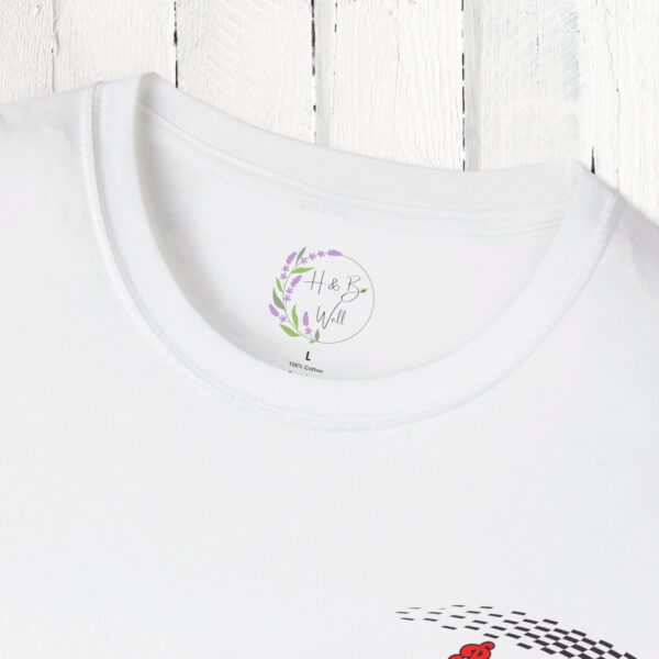 Pit crew Auntie / front & back tee / Unisex Softstyle T-Shirt - Image 4