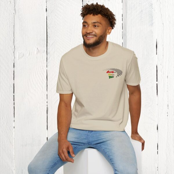Pit crew Auntie / front & back tee / Unisex Softstyle T-Shirt - Image 24