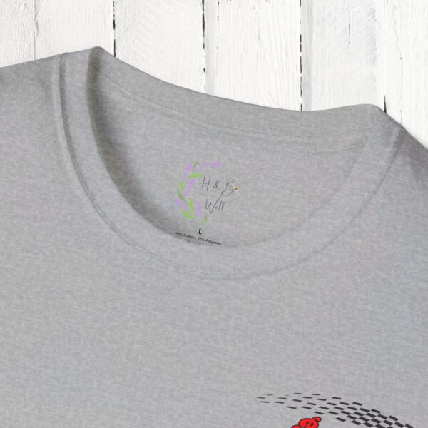 Pit crew Auntie / front & back tee / Unisex Softstyle T-Shirt - Image 28