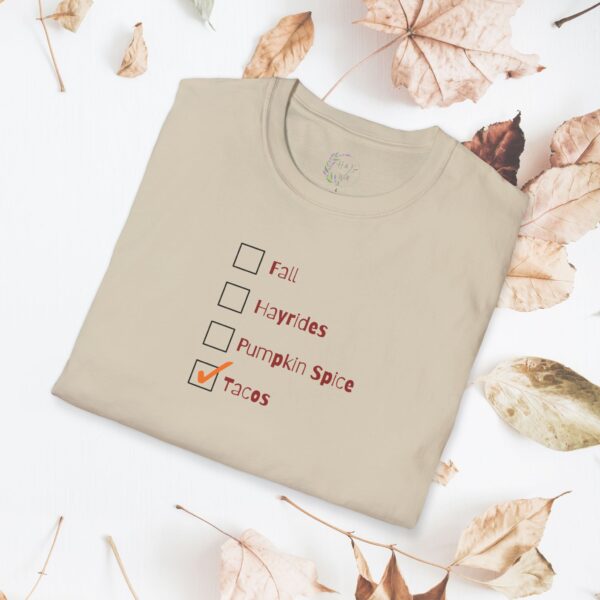 Fall checklist,  tacos / Unisex Softstyle T-Shirt - Image 13