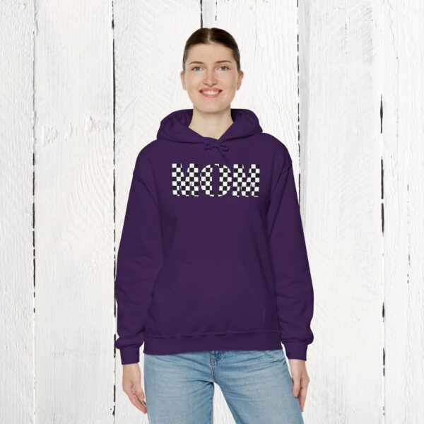 Mom checkered / hoodie / Unisex Heavy Blend™ Hooded Sweatshirt - Image 8