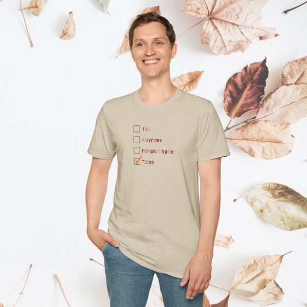 Fall checklist,  tacos / Unisex Softstyle T-Shirt - Image 16