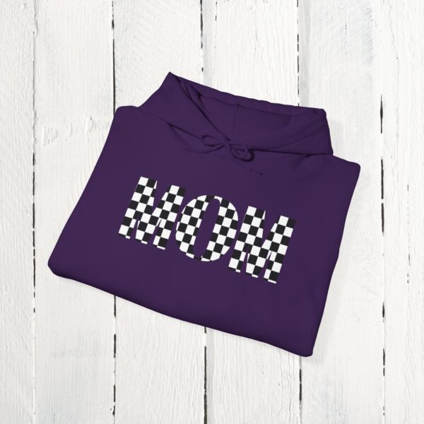 Mom checkered / hoodie / Unisex Heavy Blend™ Hooded Sweatshirt - Image 4