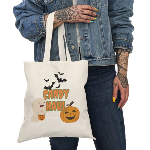 Trick-or Treat bag / Natural Tote Bag - Image 3