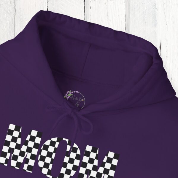 Mom checkered / hoodie / Unisex Heavy Blend™ Hooded Sweatshirt - Image 5