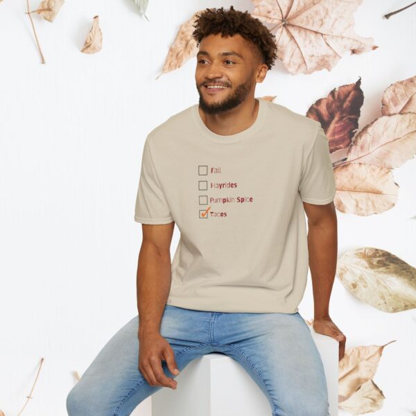 Fall checklist,  tacos / Unisex Softstyle T-Shirt - Image 18