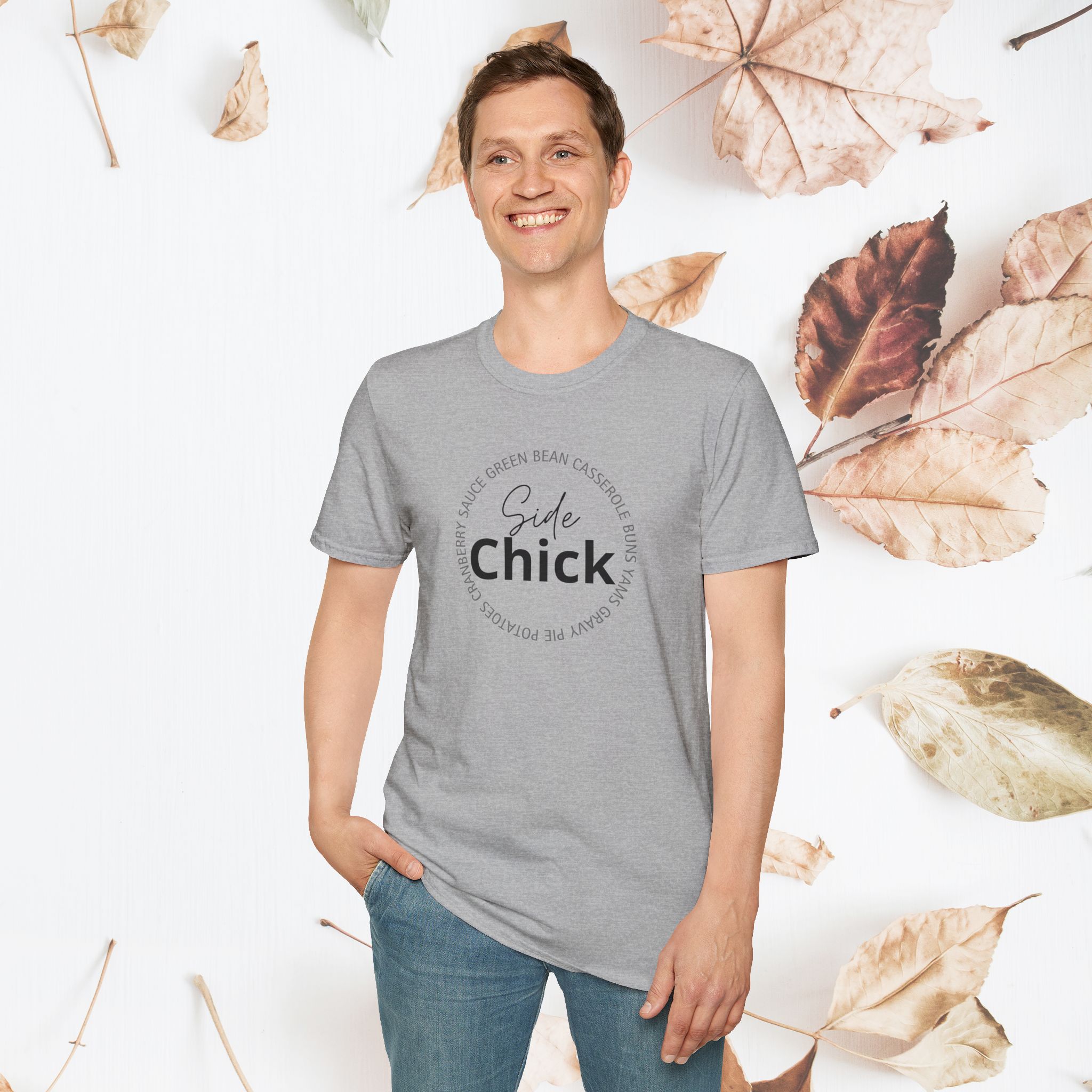 Side Chick, Thanksgiving, Unisex T-Shirt - Image 5