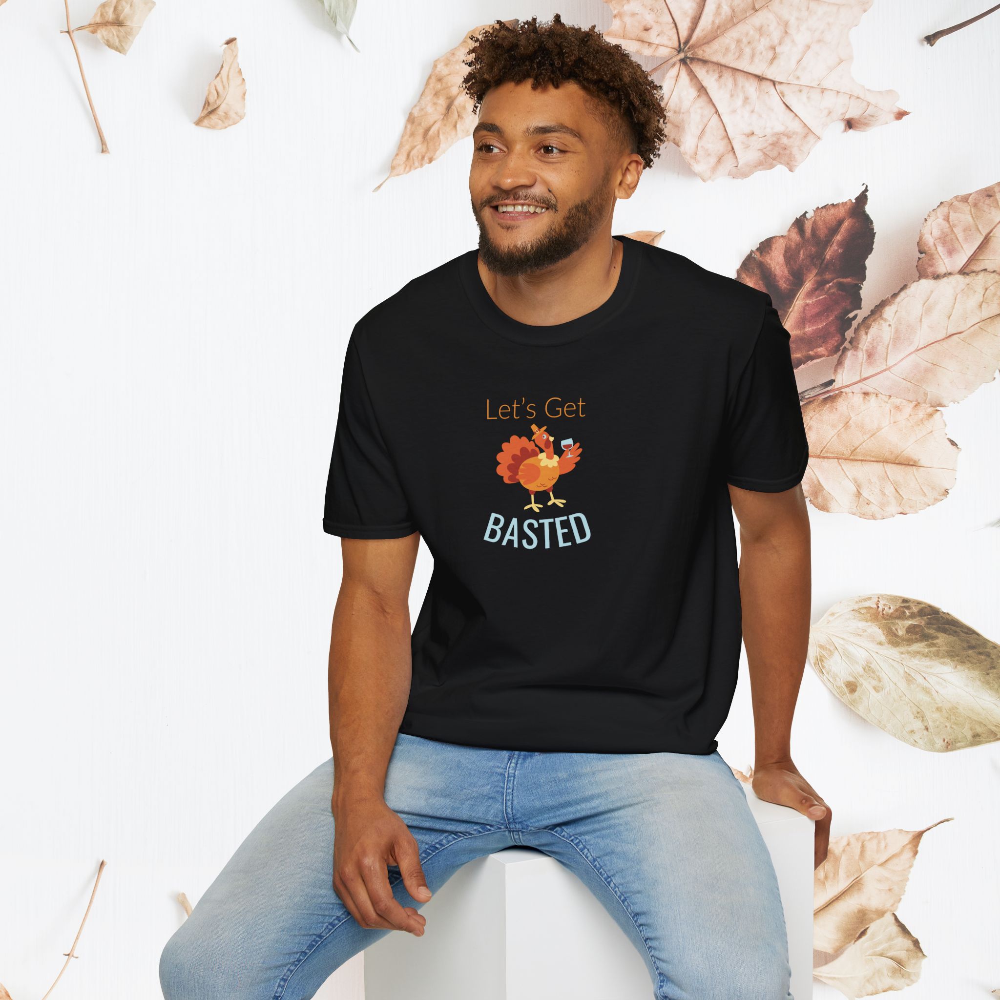 Let's Get Basted, Unisex Thanksgiving T-Shirt - Image 12