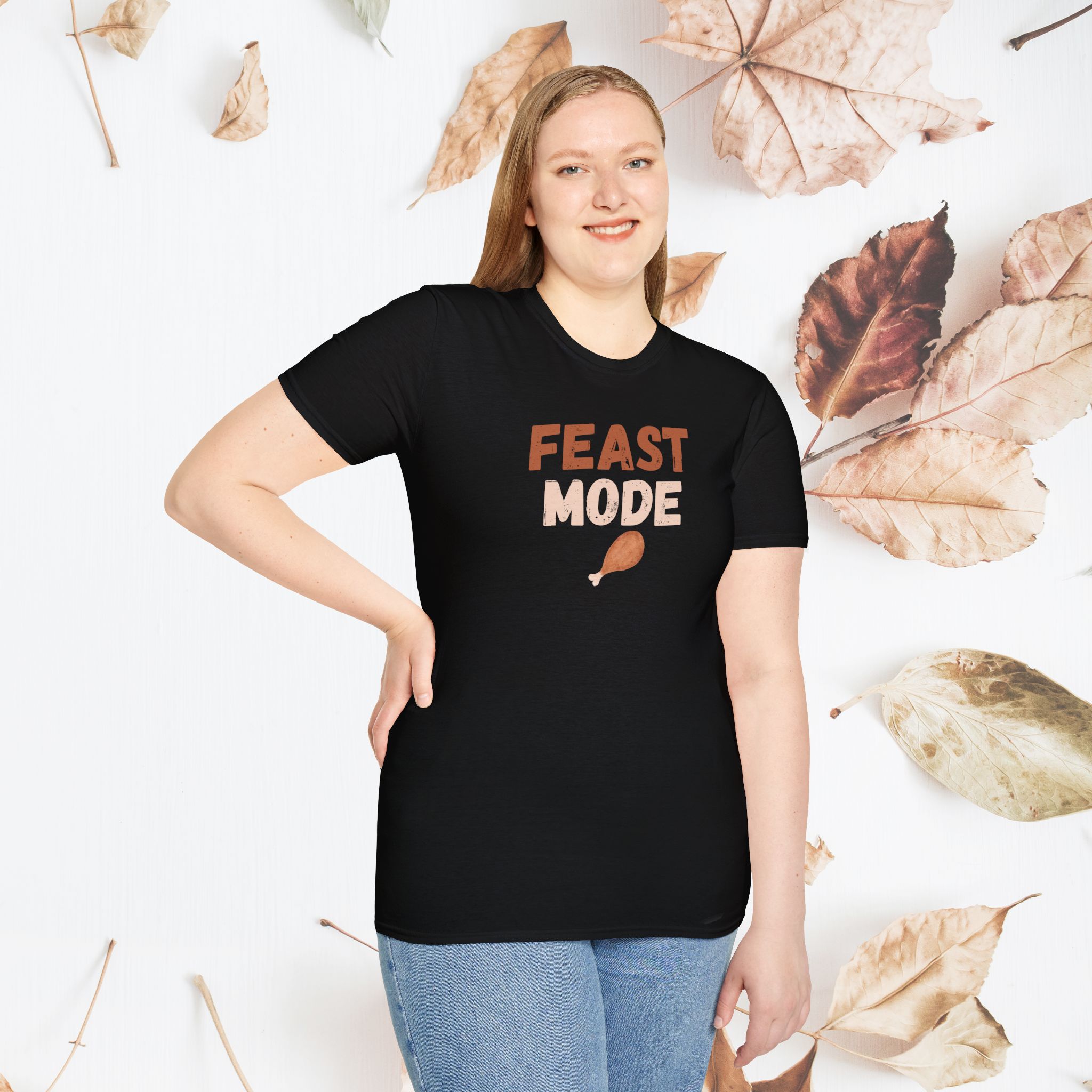 Feast Mode, Unisex Thanksgiving tshirt - Image 9
