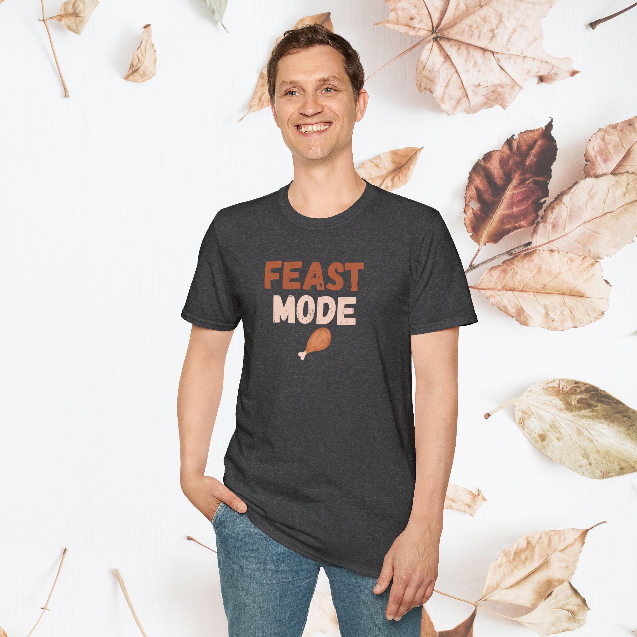 Feast Mode, Unisex Thanksgiving tshirt - Image 17