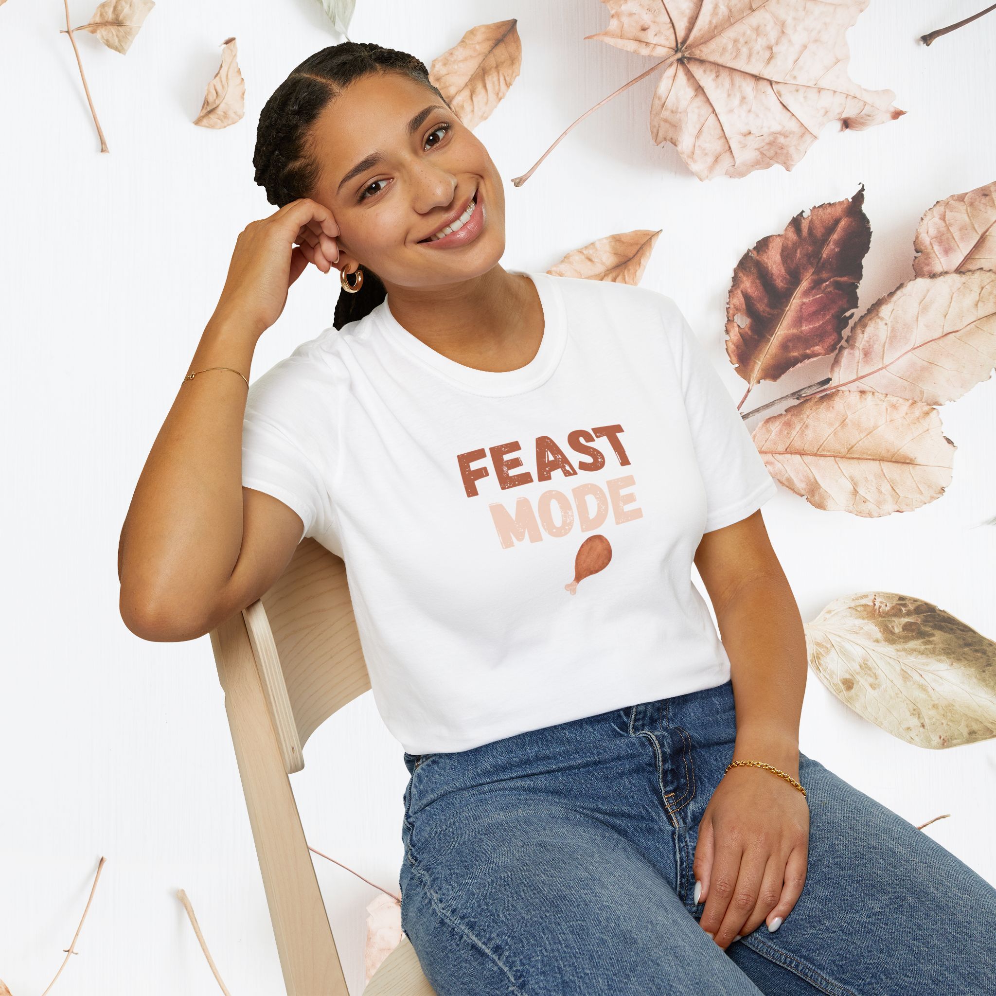 Feast Mode, Unisex Thanksgiving tshirt - Image 4