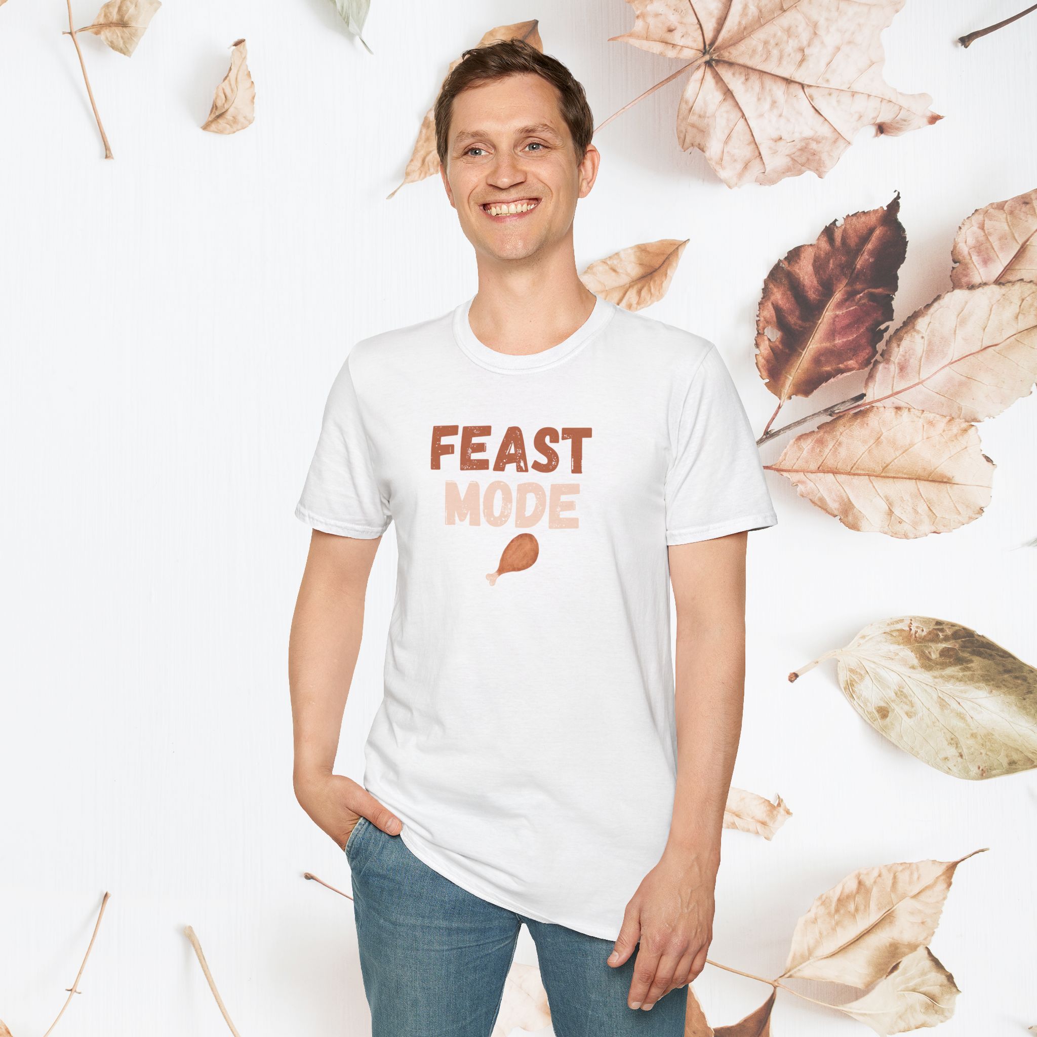 Feast Mode, Unisex Thanksgiving tshirt - Image 5