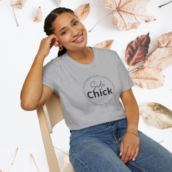 Side Chick, Thanksgiving, Unisex T-Shirt - Image 4