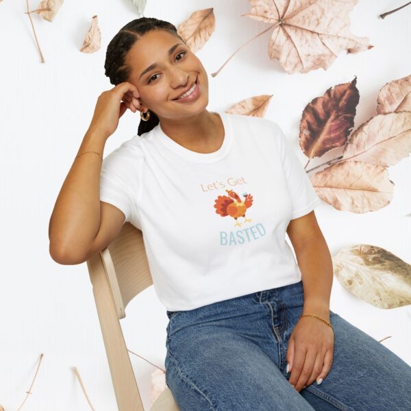 Let's Get Basted, Unisex Thanksgiving T-Shirt - Image 4