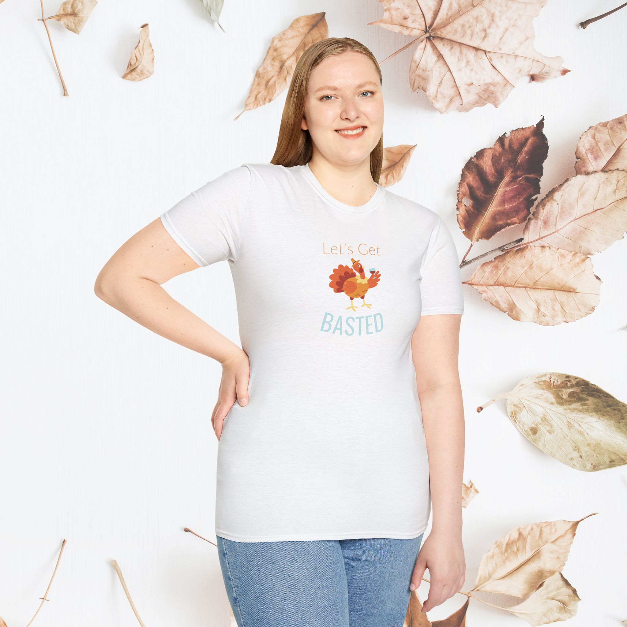 Let's Get Basted, Unisex Thanksgiving T-Shirt - Image 3