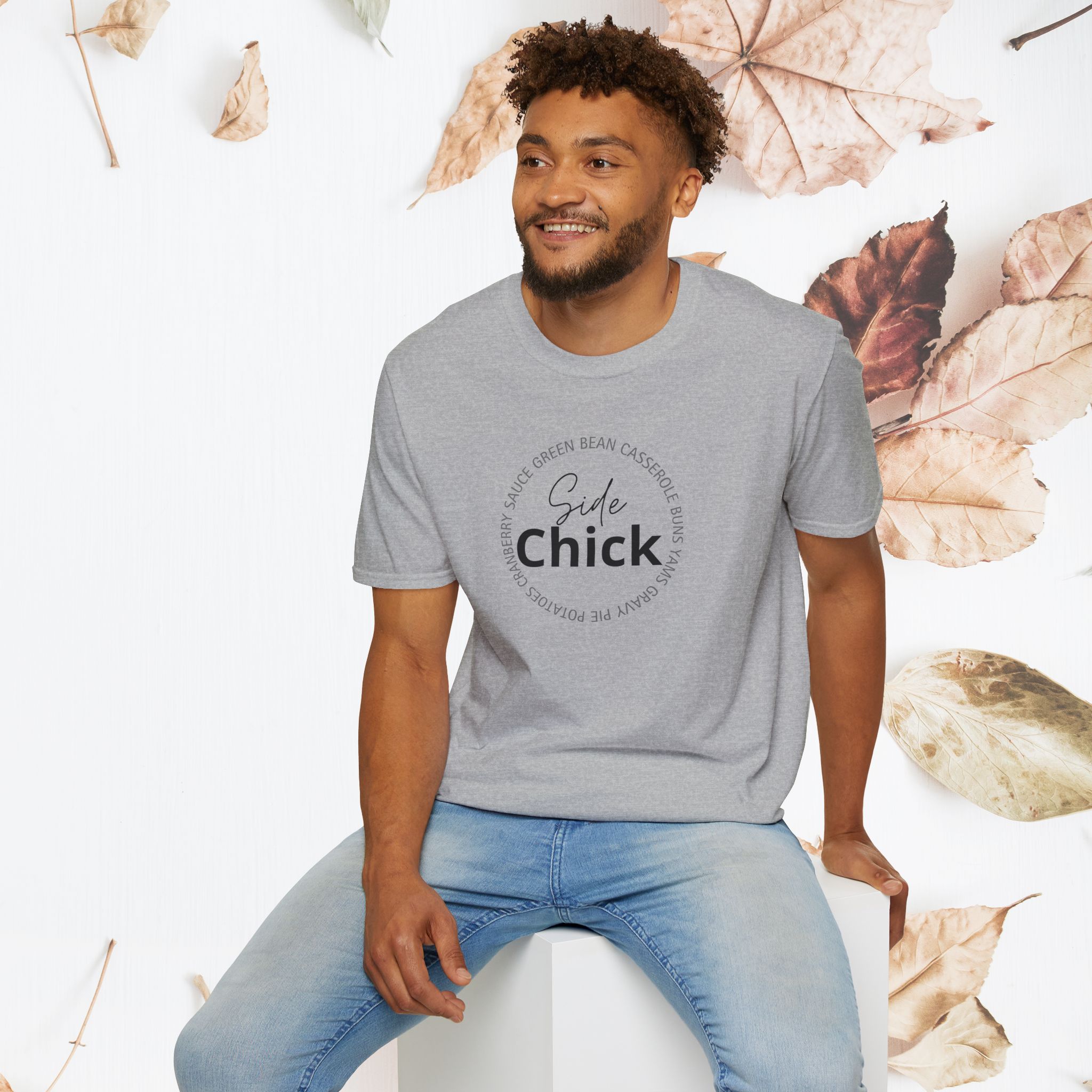 Side Chick, Thanksgiving, Unisex T-Shirt - Image 6