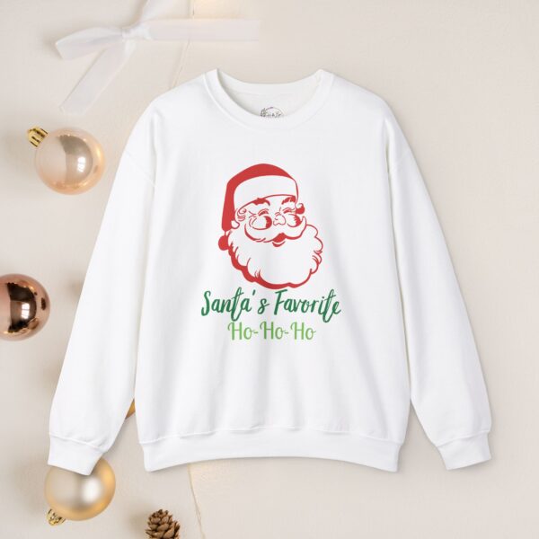 Santa's favorite ho ho ho, Crewneck Sweatshirt - Image 7