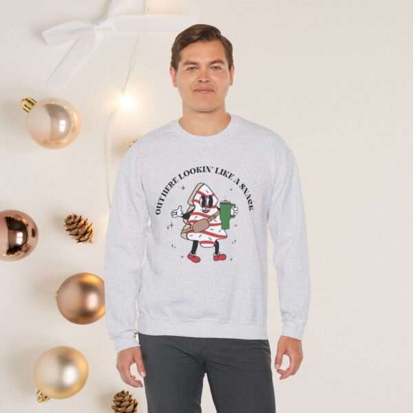 Out here lookin' like a snack, Unisex Crewneck Sweatshirt - Image 4