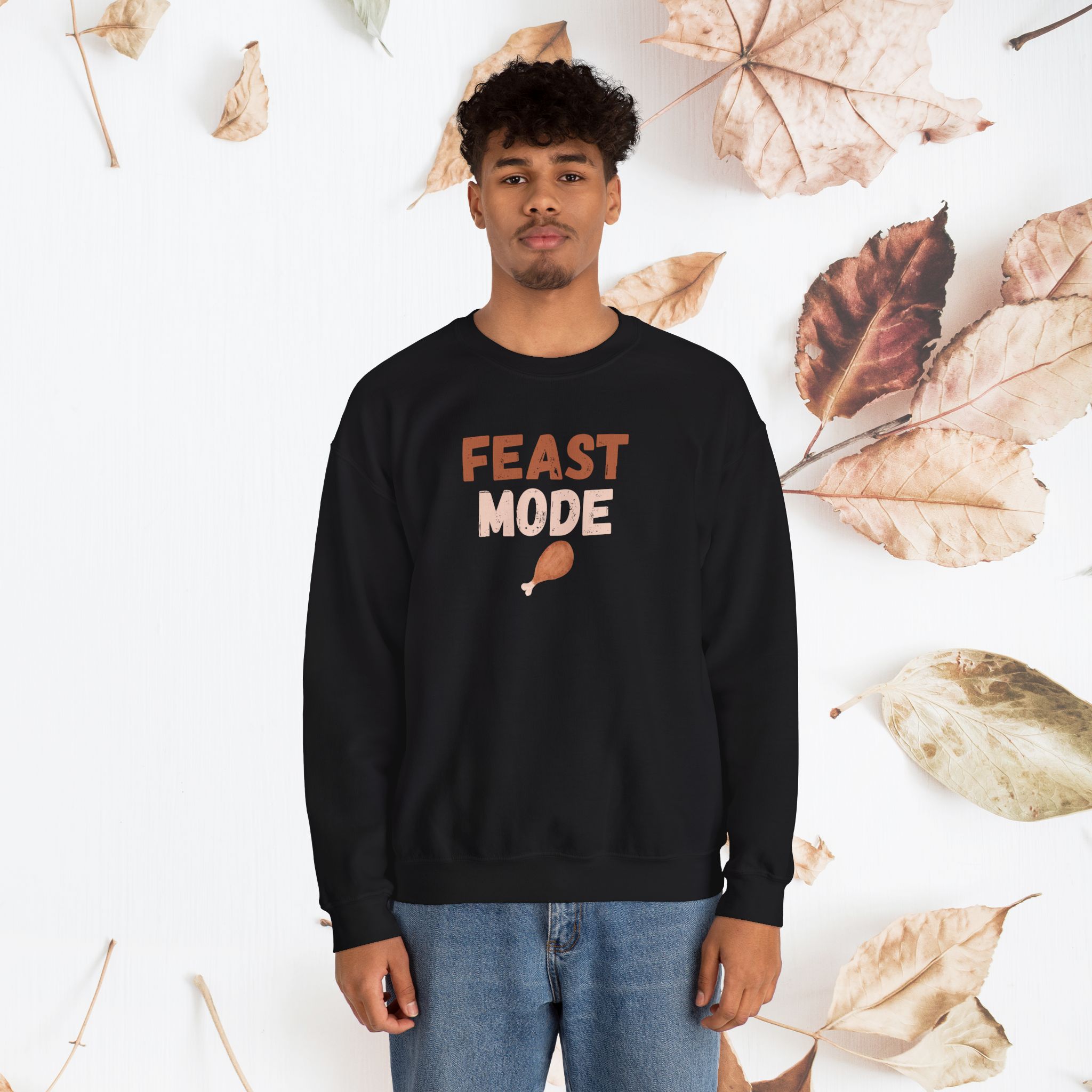 Feast Mode, Unisex, Crewneck Sweatshirt, Thanksgiving - Image 16