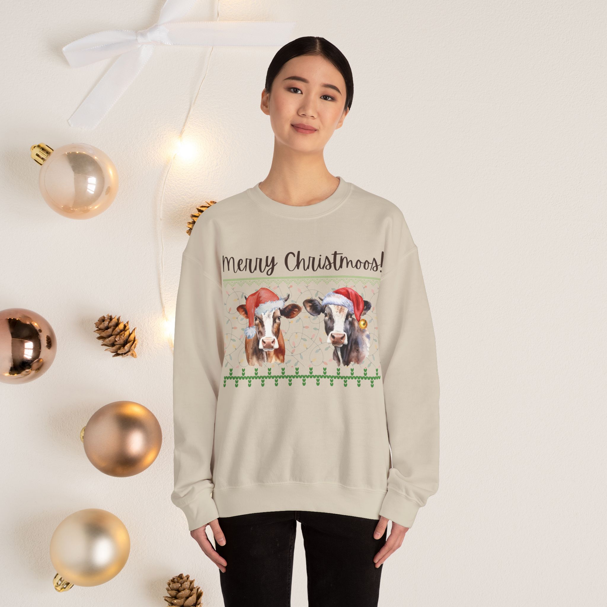 Merry Christmoos, crewneck sweatshirt - Image 6