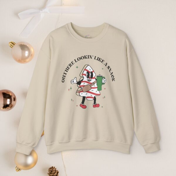 Out here lookin' like a snack, Unisex Crewneck Sweatshirt - Image 6