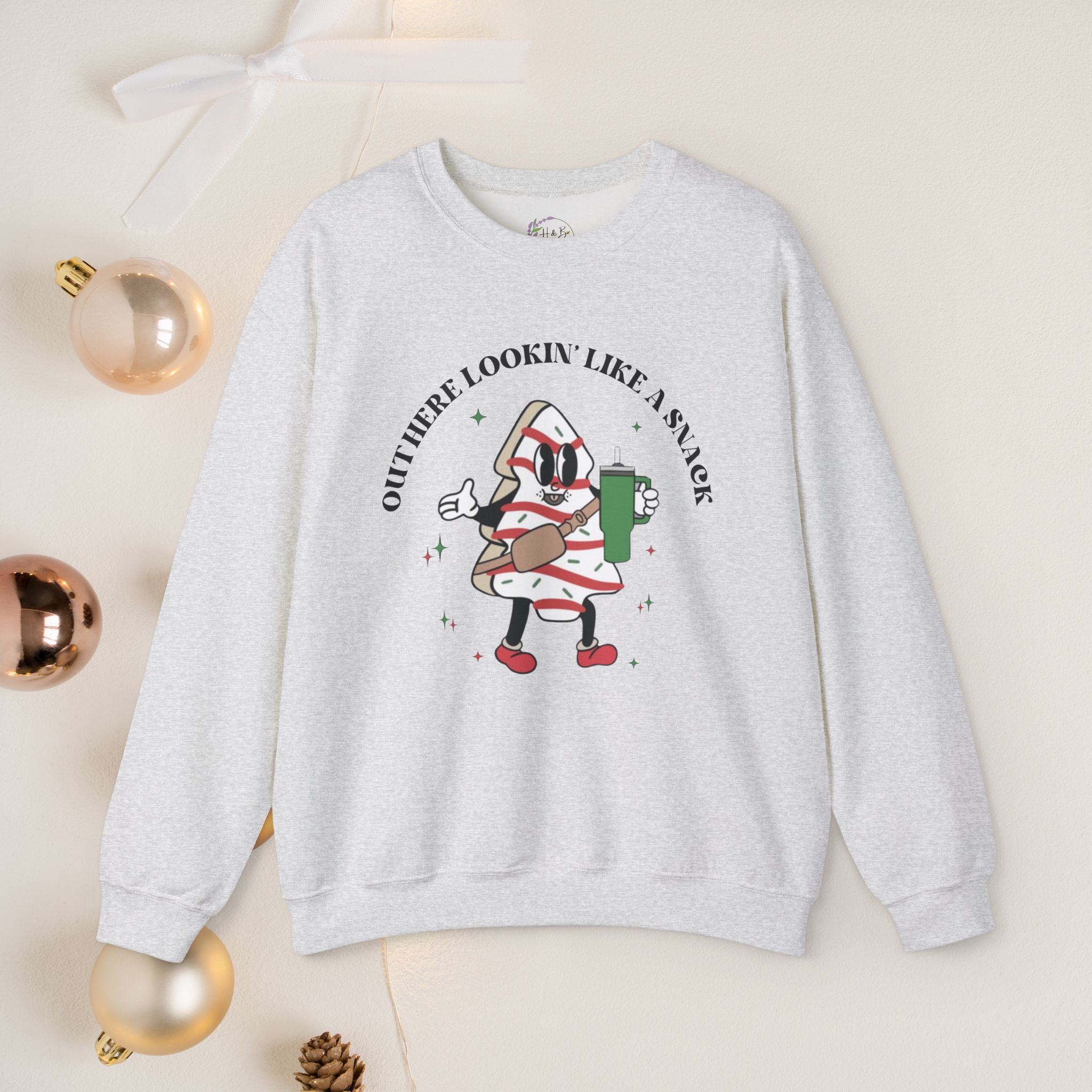Out here lookin' like a snack, Unisex Crewneck Sweatshirt