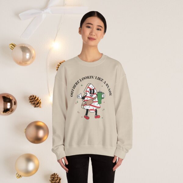 Out here lookin' like a snack, Unisex Crewneck Sweatshirt - Image 7
