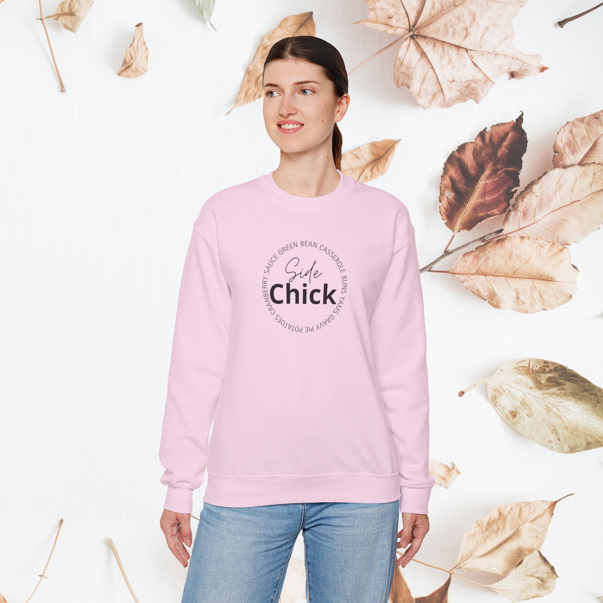 Side Chick, Unisex Crewneck Sweatshirt - Image 8