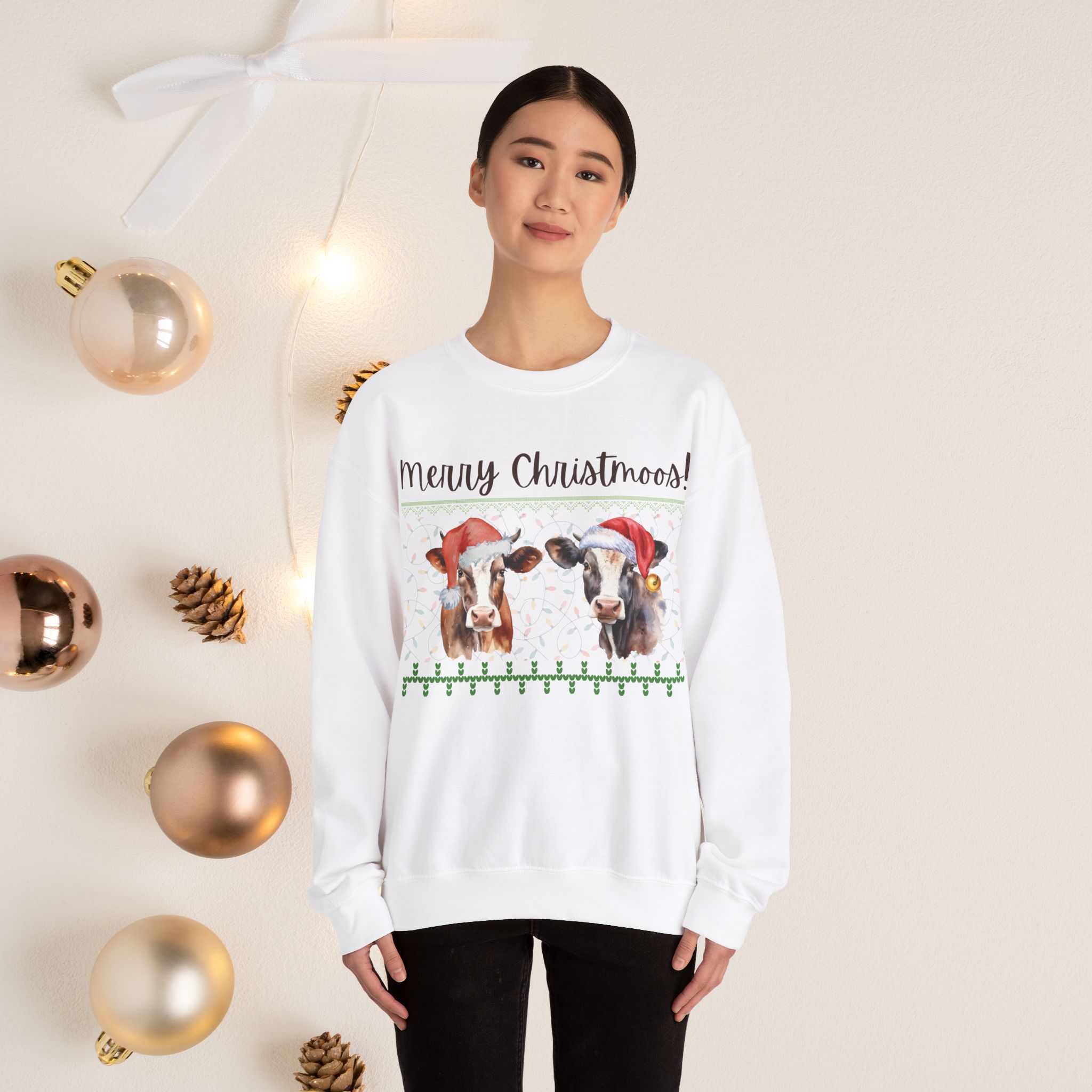 Merry Christmoos, crewneck sweatshirt - Image 12