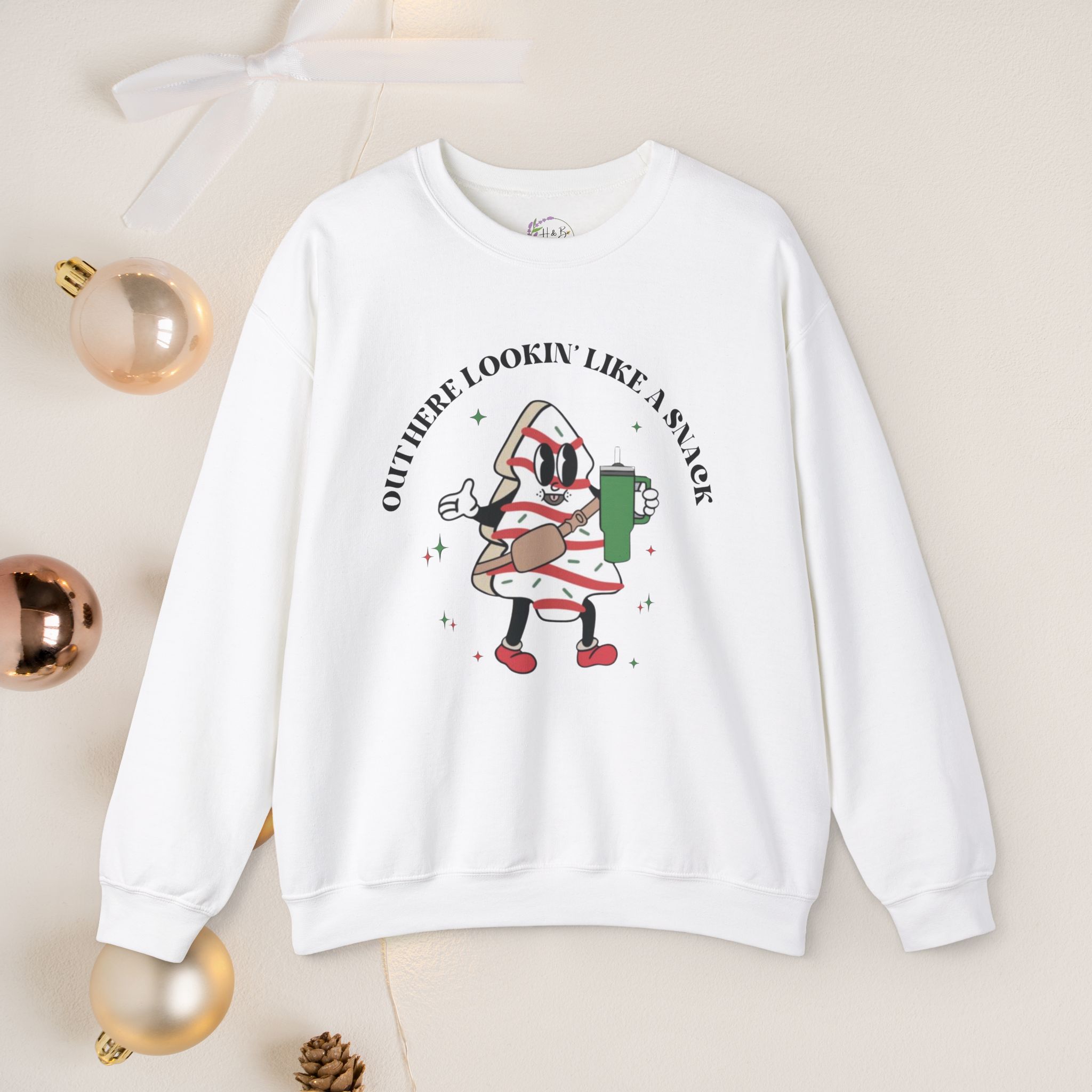 Out here lookin' like a snack, Unisex Crewneck Sweatshirt - Image 11