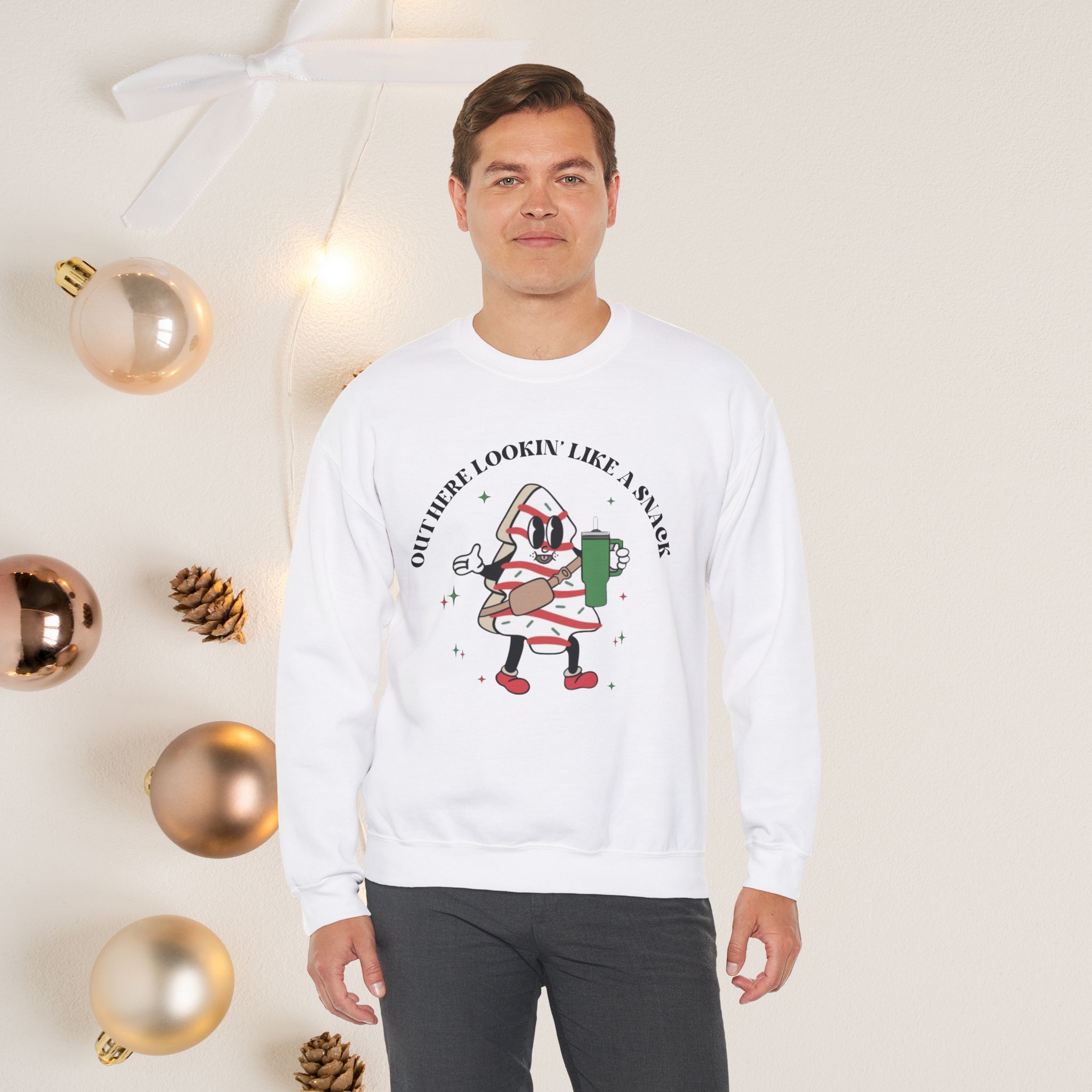 Out here lookin' like a snack, Unisex Crewneck Sweatshirt - Image 14