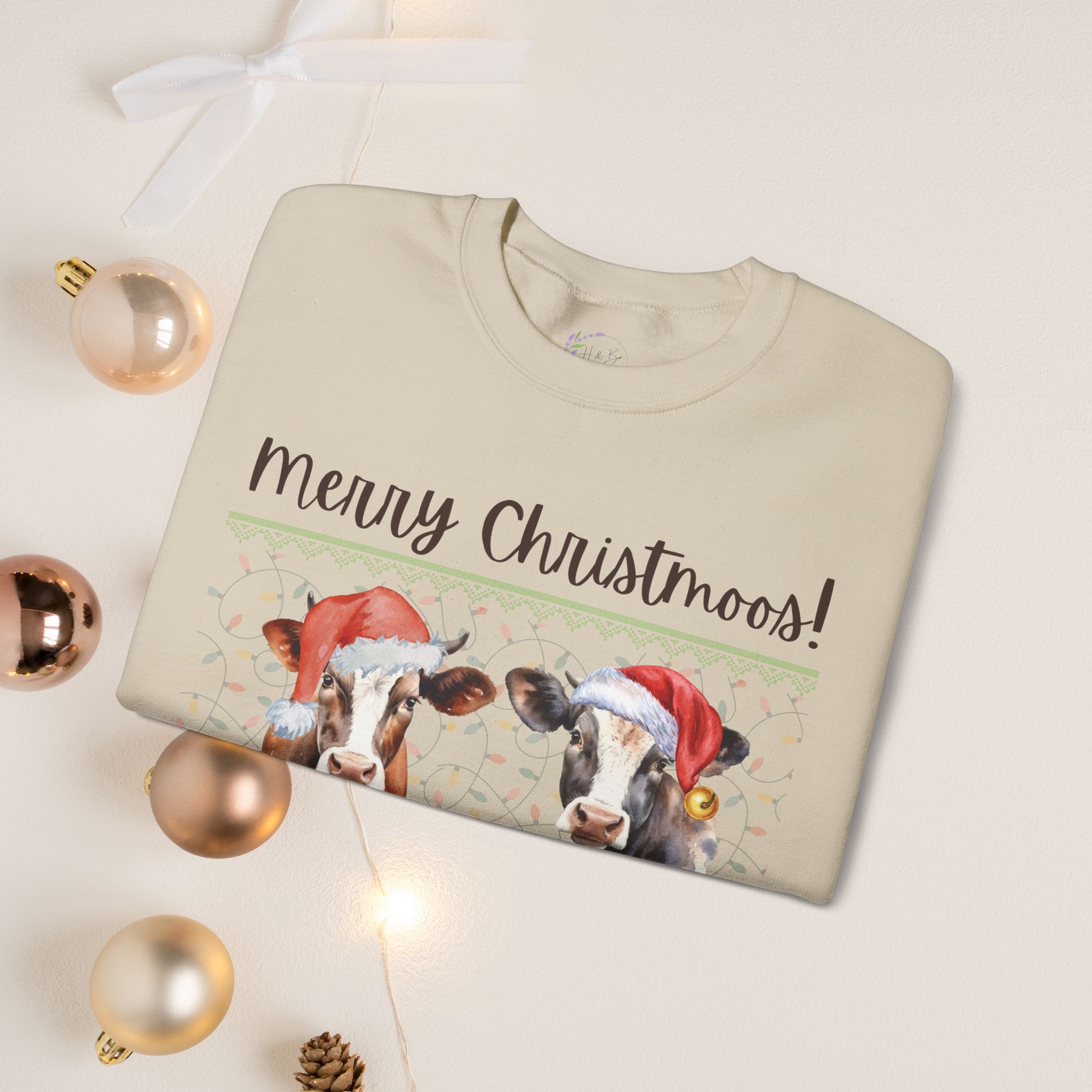 Merry Christmoos, crewneck sweatshirt - Image 5