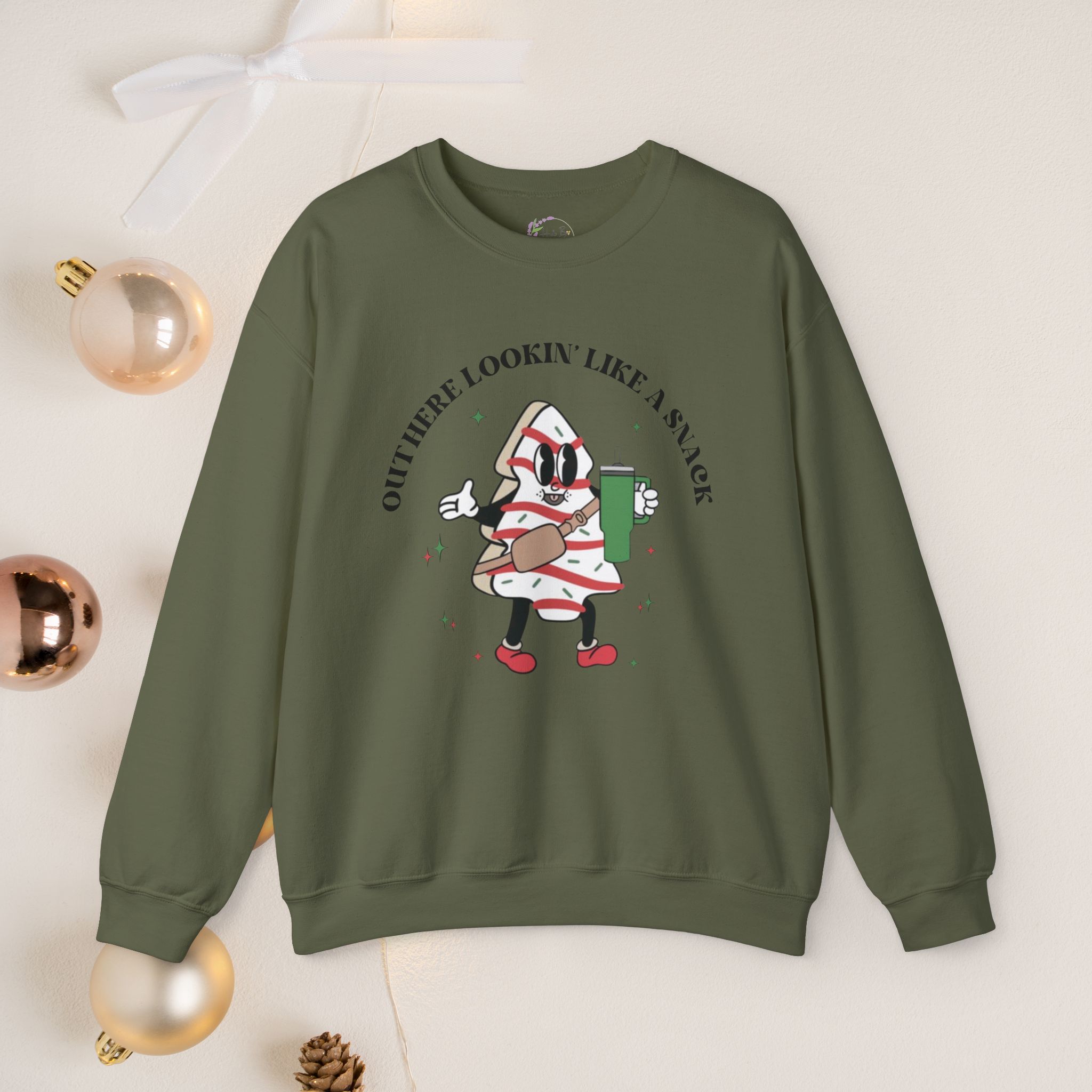 Out here lookin' like a snack, Unisex Crewneck Sweatshirt - Image 16