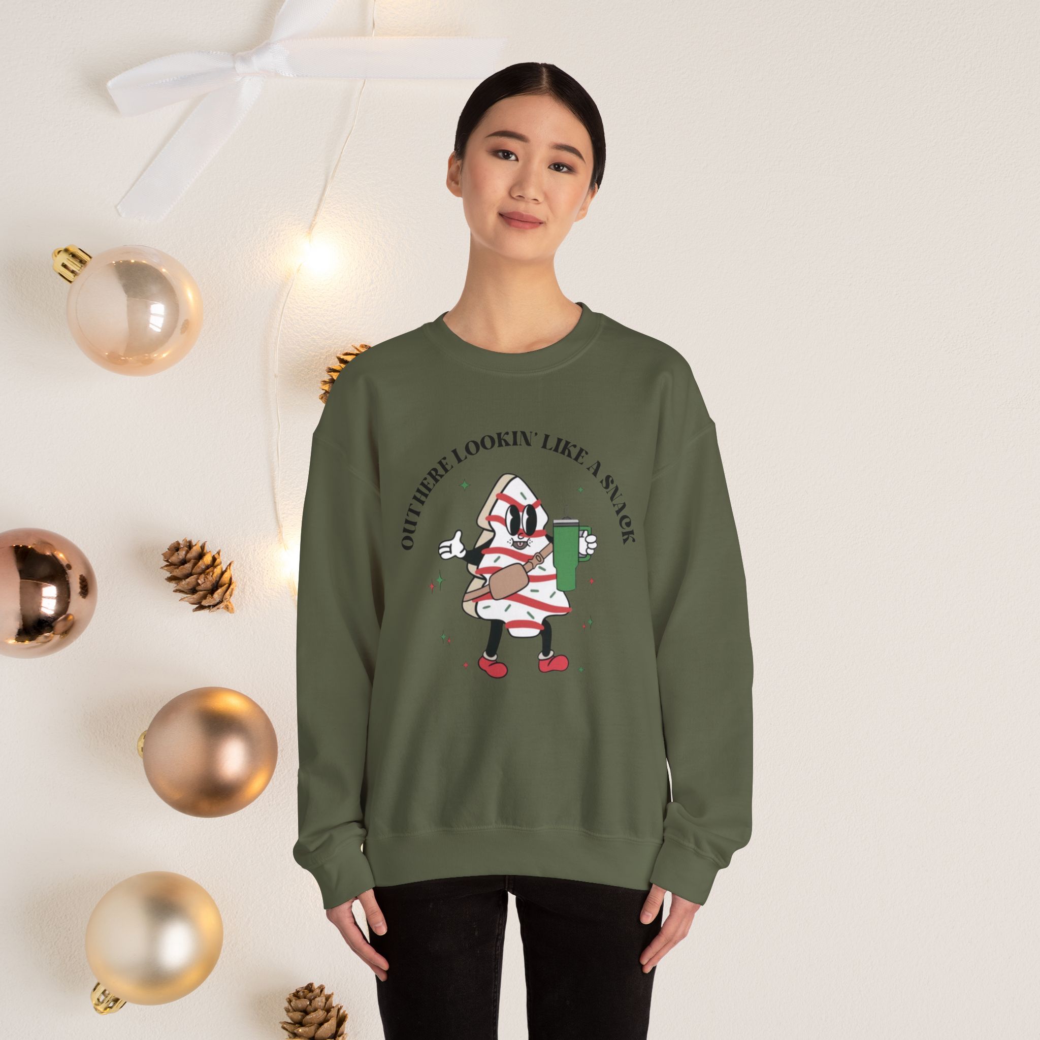 Out here lookin' like a snack, Unisex Crewneck Sweatshirt - Image 17