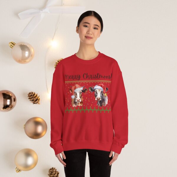 Merry Christmoos, crewneck sweatshirt - Image 3