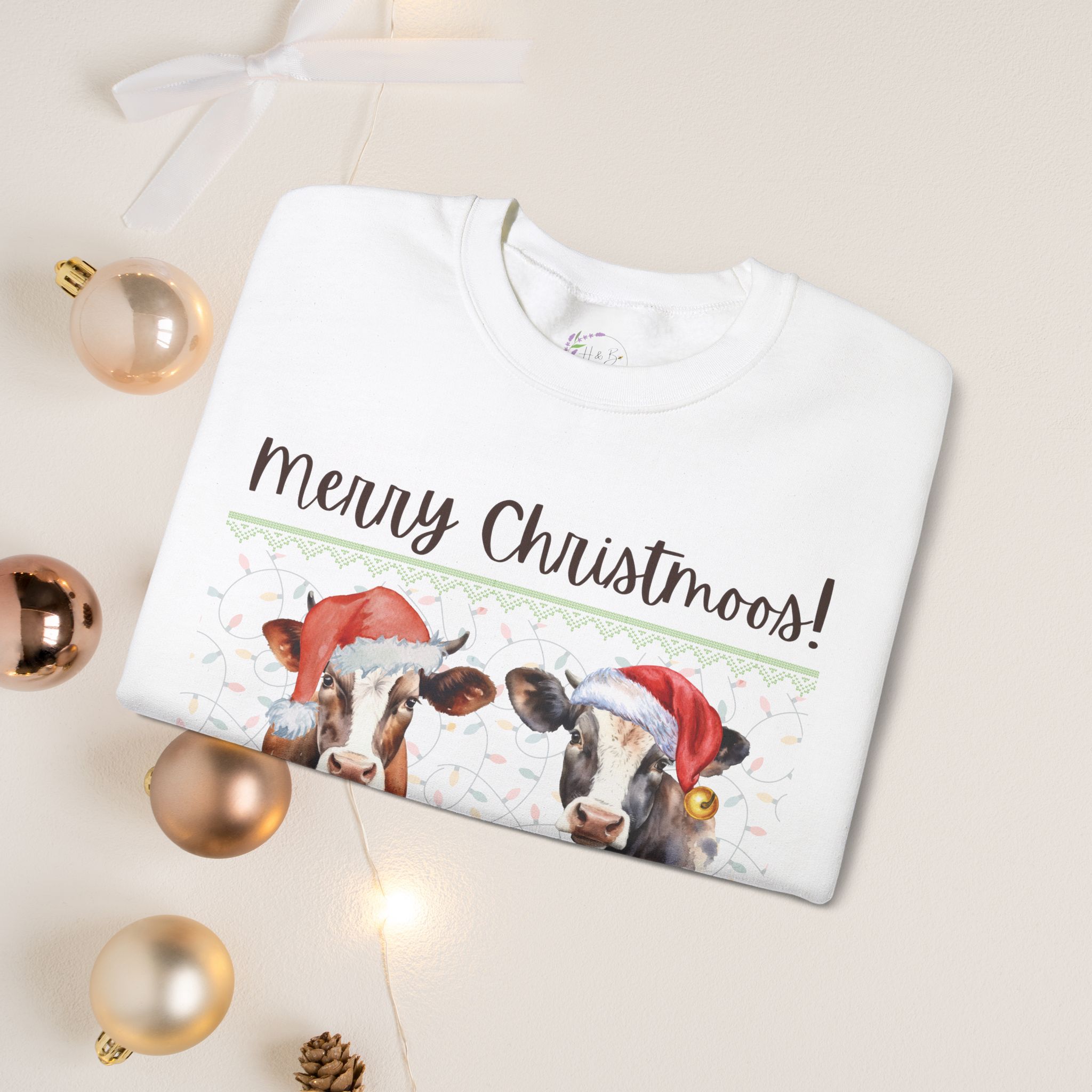 Merry Christmoos, crewneck sweatshirt - Image 11