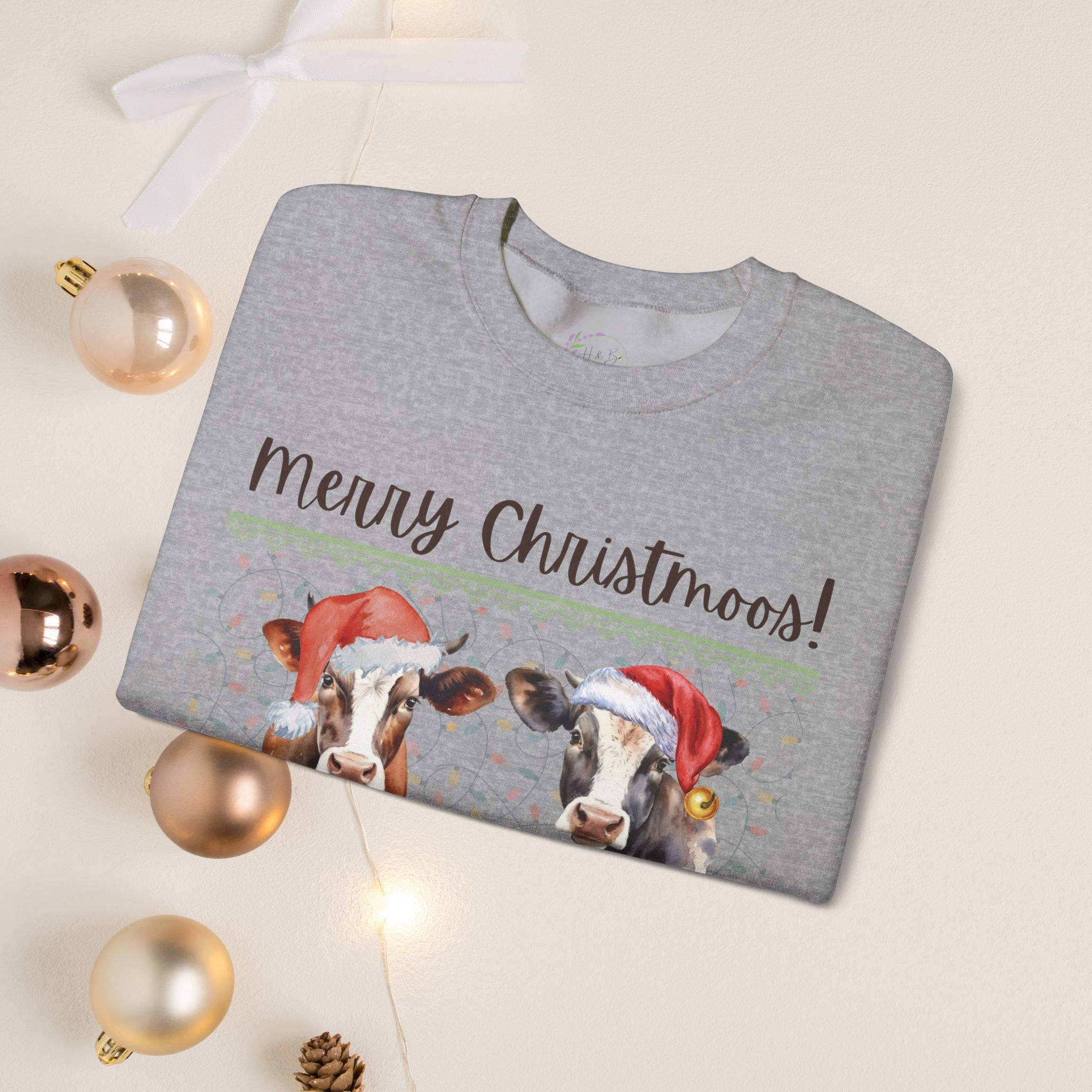 Merry Christmoos, crewneck sweatshirt - Image 8