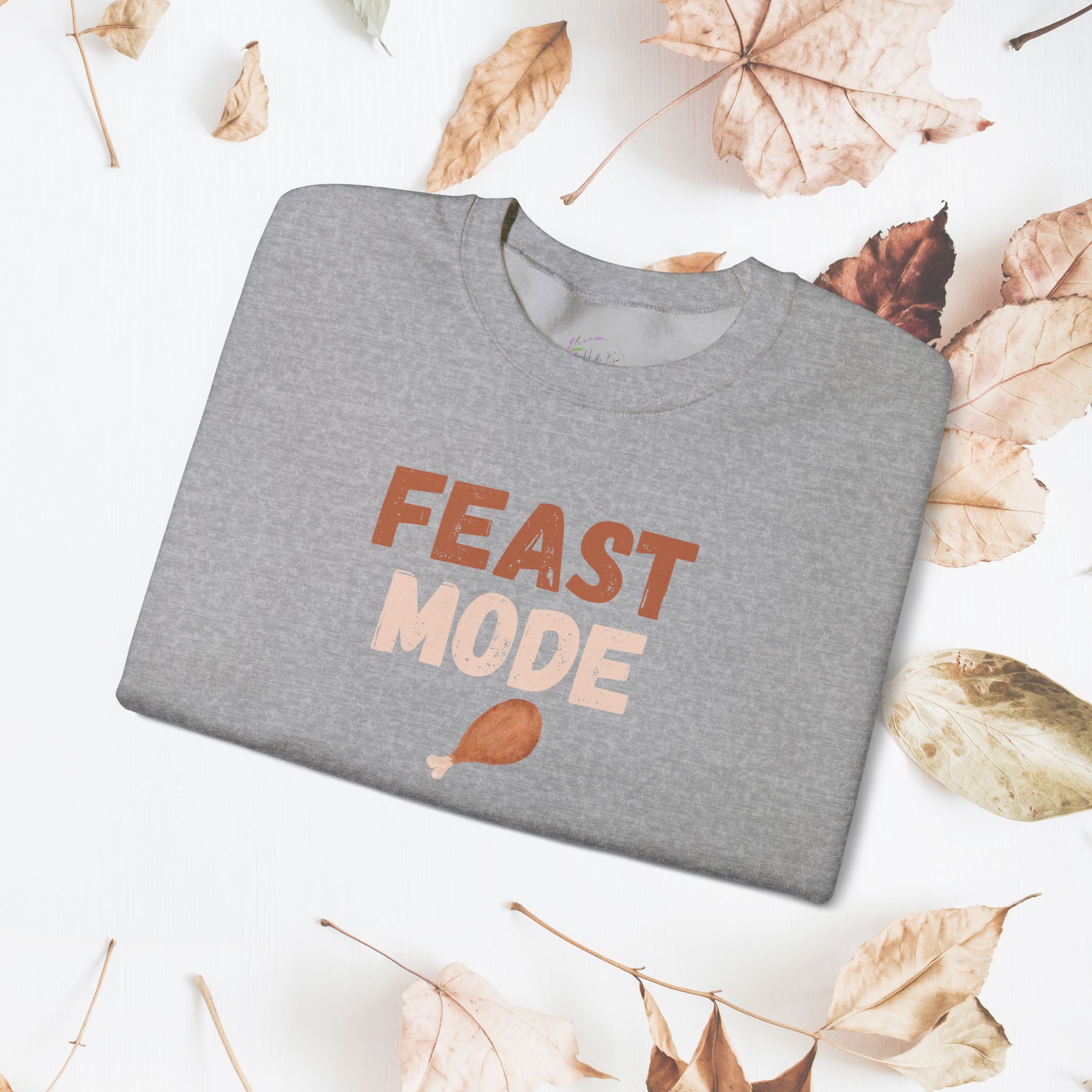 Feast Mode, Unisex, Crewneck Sweatshirt, Thanksgiving - Image 2