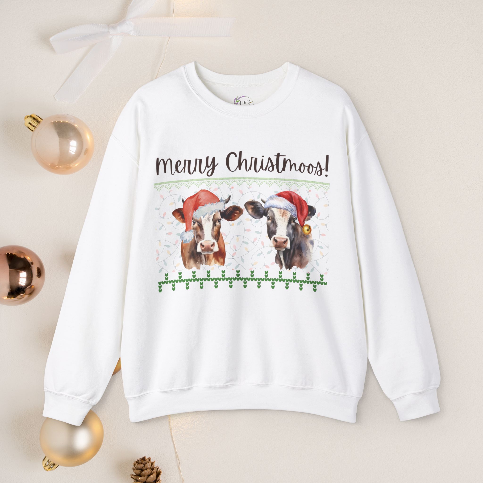 Merry Christmoos, crewneck sweatshirt - Image 10