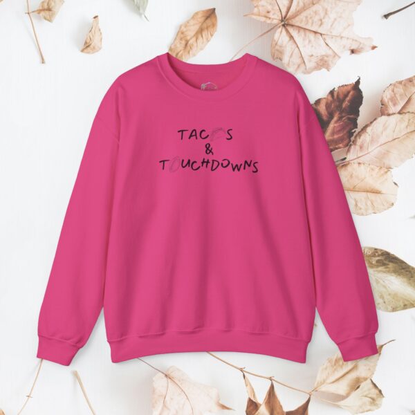 Tacos & touchdown / Unisex Crewneck Sweatshirt - Image 5