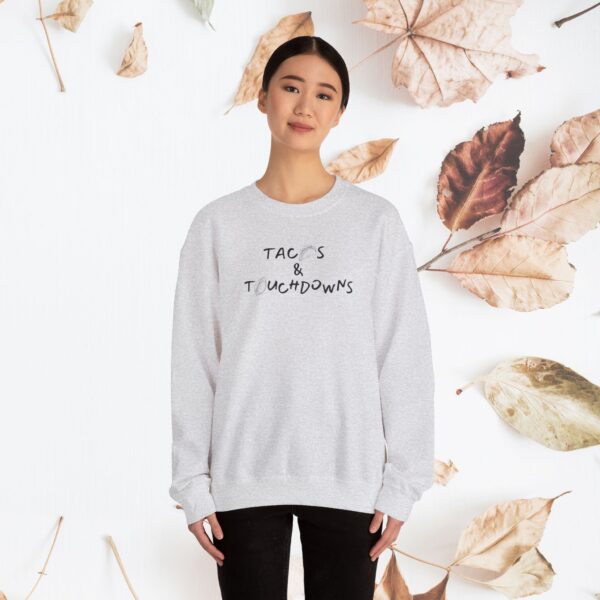 Tacos & touchdown / Unisex Crewneck Sweatshirt - Image 4