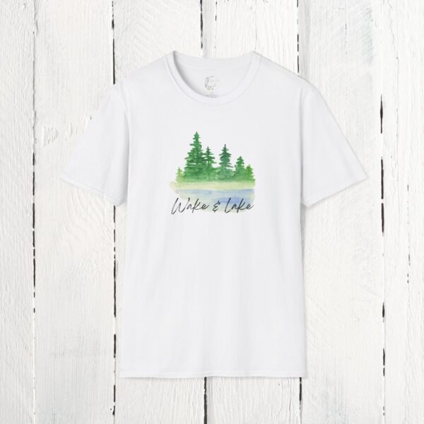 Wake & Lake | Unisex Softstyle T-Shirt - Image 4