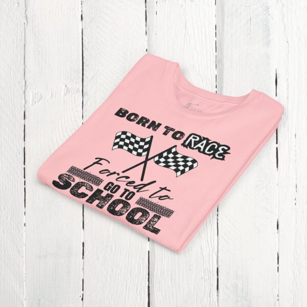 Born to race, forced to go to school | Youth Short Sleeve Tee - Image 11