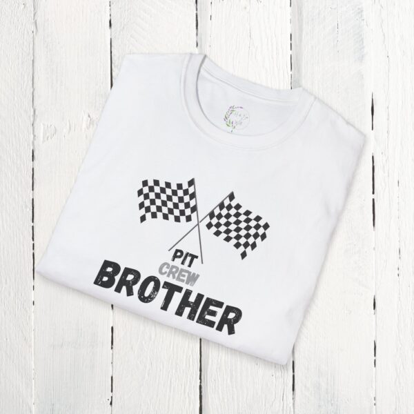 Pit crew brother | Adult Unisex Softstyle T-Shirt - Image 6