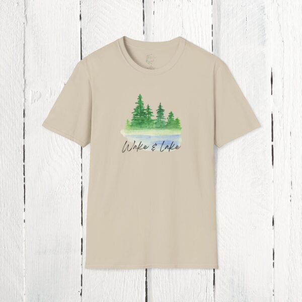 Wake & Lake | Unisex Softstyle T-Shirt - Image 7