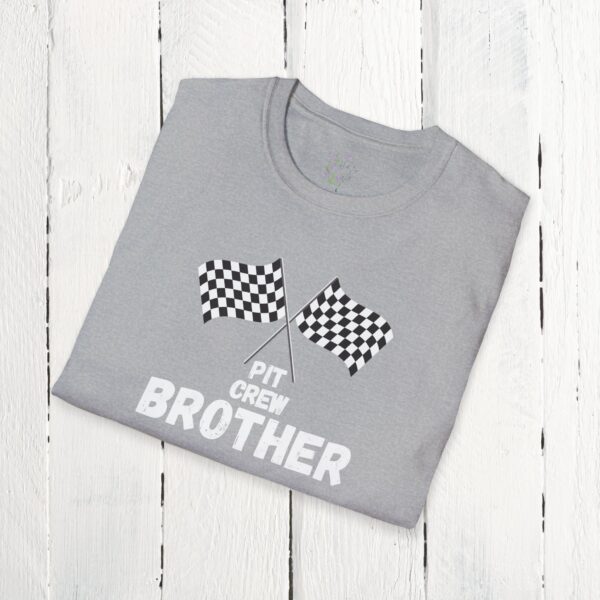 Pit crew brother | Adult Unisex Softstyle T-Shirt - Image 4
