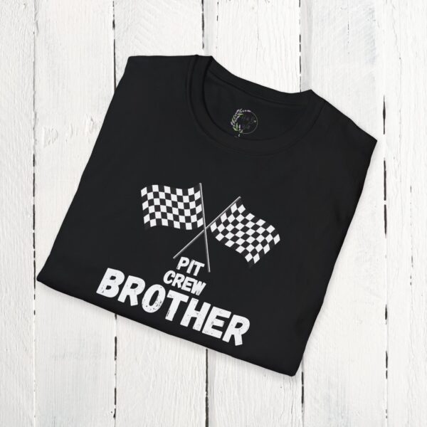Pit crew brother | Adult Unisex Softstyle T-Shirt - Image 2