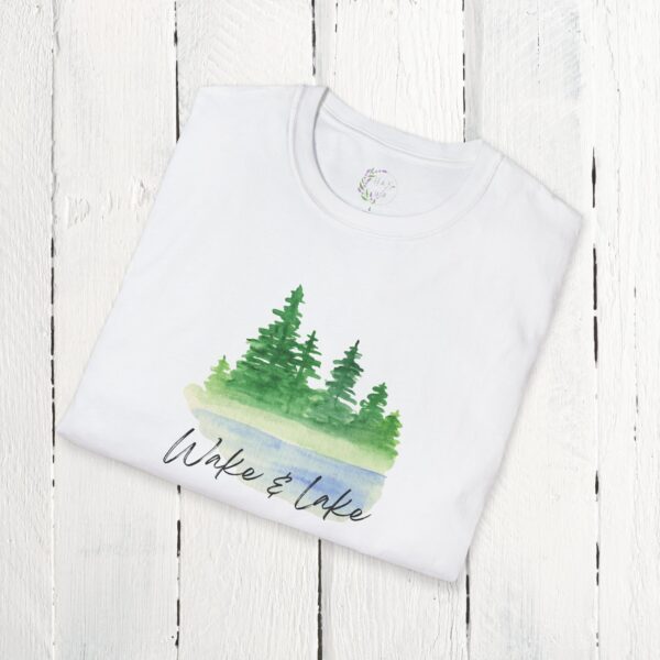Wake & Lake | Unisex Softstyle T-Shirt - Image 6