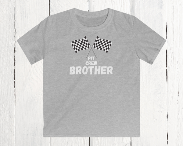 Pit crew brother | Kids Softstyle Tee